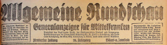Allgemeine Rundschau Zirndorf 1926