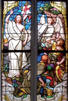 Osterfenster in der St. Rochus-Kirche