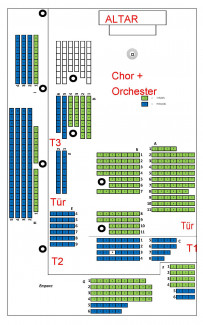 Sitzplan für Konzerte