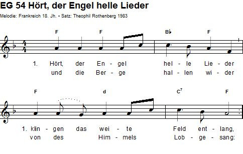 Hört der Engel helle Lieder