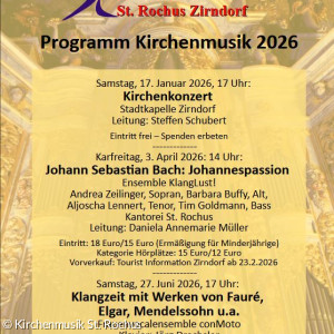 Kirchenmusikprogramm 2026 Seite 1